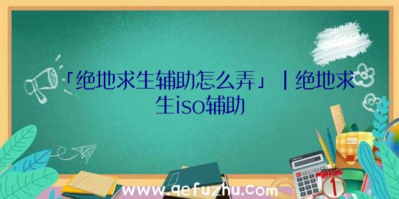 「绝地求生辅助怎么弄」|绝地求生iso辅助